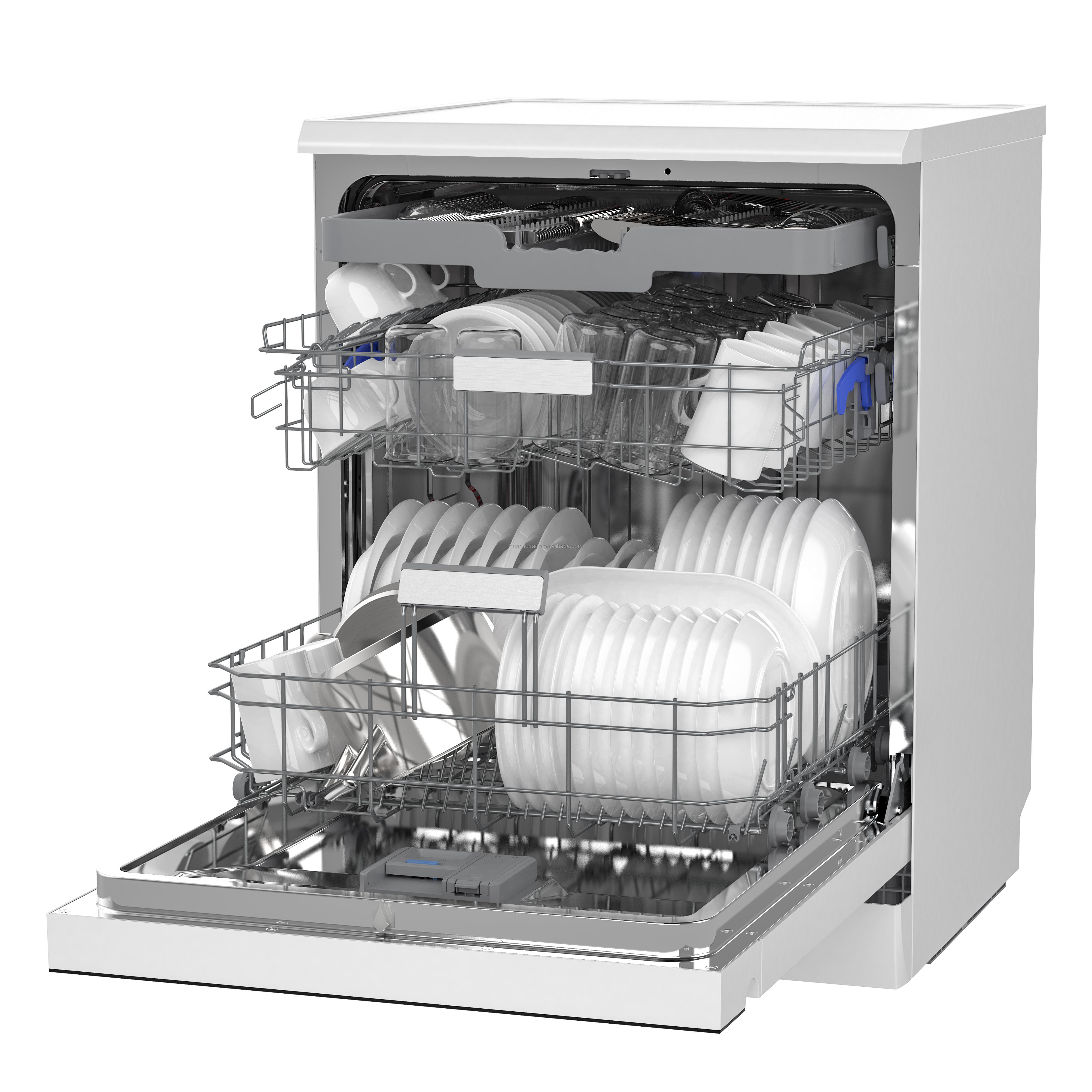 High-efficiency Multi-functional Button Fully Automatic Kitchen Dishwasher with Large Capacity Drying Function