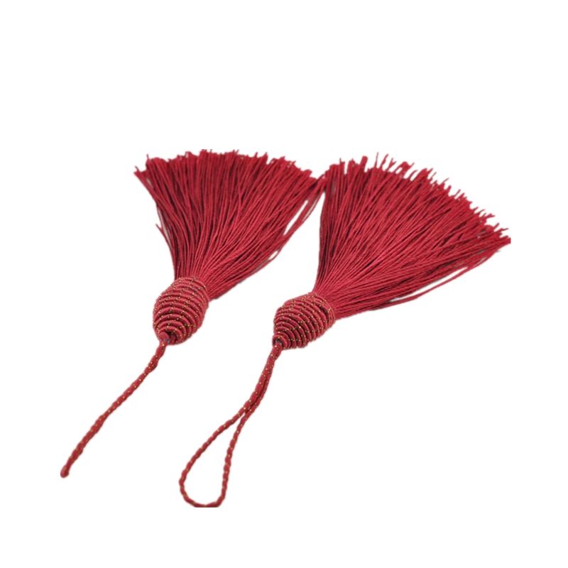 Однотонная бахрома из полиэстера (Fashion Decoration)