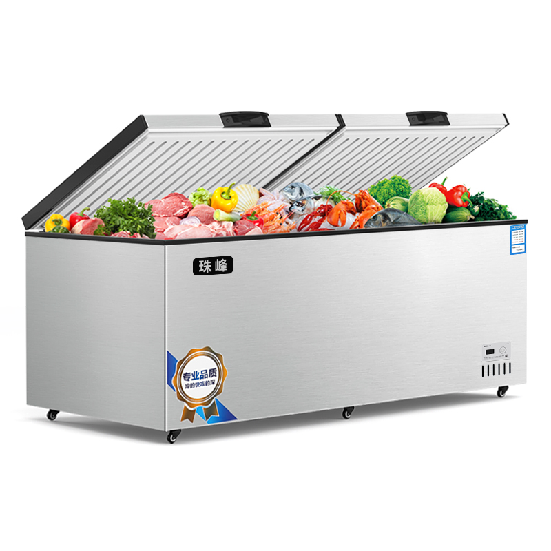 1028 Commercial Display 561 Litre Freezer Industrial Food Freezer Commercial Refrigerator With Tray Foaming Door Chest Freezer