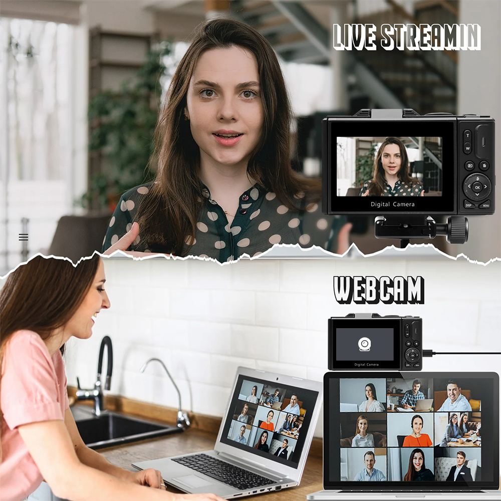 Good Quality Professional Photo Camera Hd Video Camera Professional 4K Nightshot Digital Camera 50Mp Compact