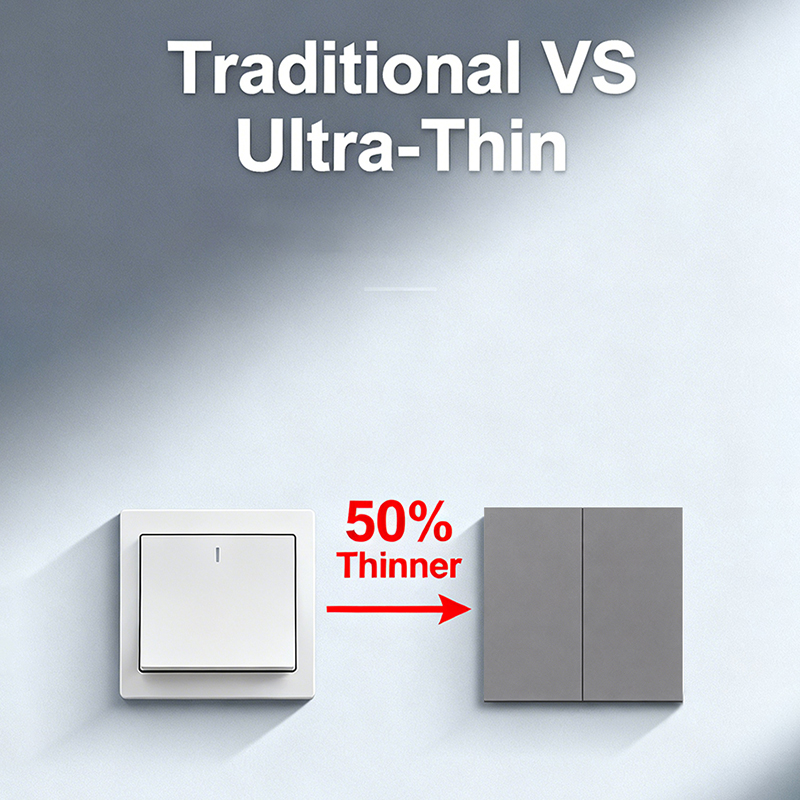 High Quality British UK EU Canada Korean Standard Grey Skin Soft Feel Electric Wall Switch and Socket Factory Direct Sale