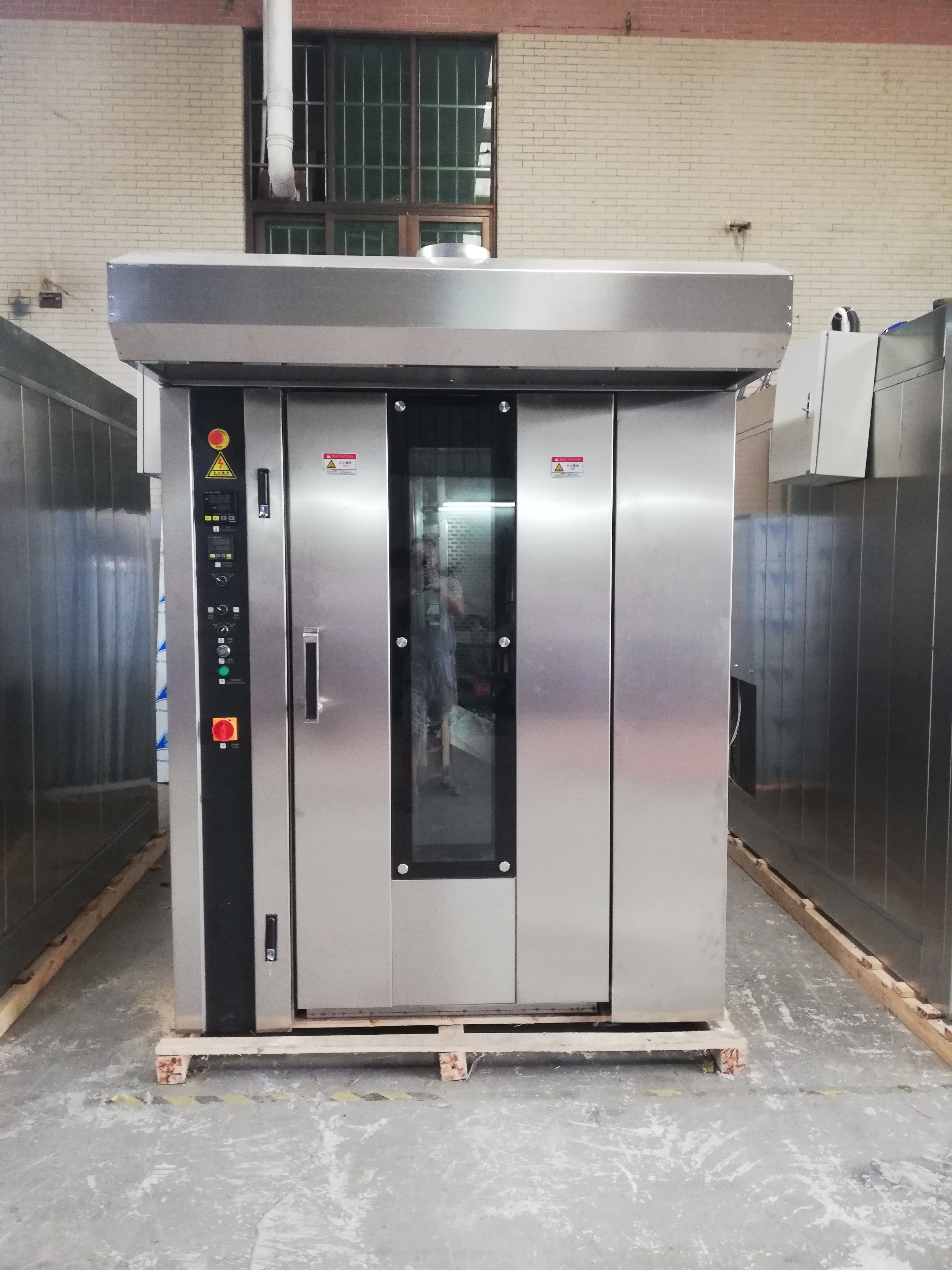 Commercial Gas Diesel Electric Bakery Convection Furnace Hot Air Rotary Oven for Meat, Bread, Cake, Biscuits