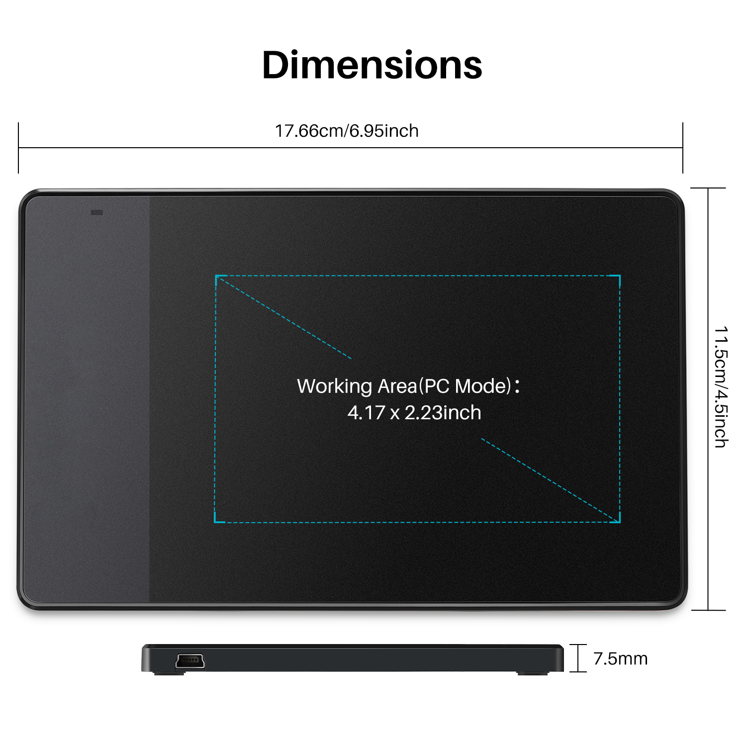 420 Active Electromagnetic Resonance Graphics Tablet 2048levels 4000 Lpi 200pps Pen68 Digital Pen Drawing Tablets