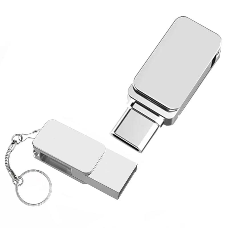 Mini USB-C USB Flash Drive 8GB 16GB 128GB 3.0  Dual Memory Stick Type-c Pen Drive 2.0 Pendrive Key 64GB 32GB for iphone 15/16/17