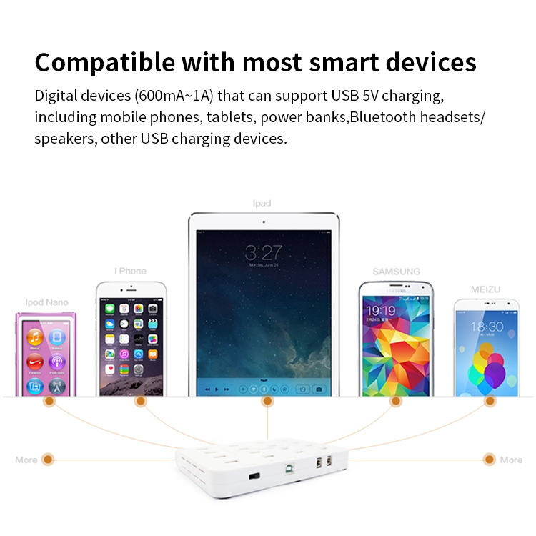 Kdata Custom Powered Switch Cheap Fast Charging Docking Station Computer Accessories Industrial 16 Port Usb Hub