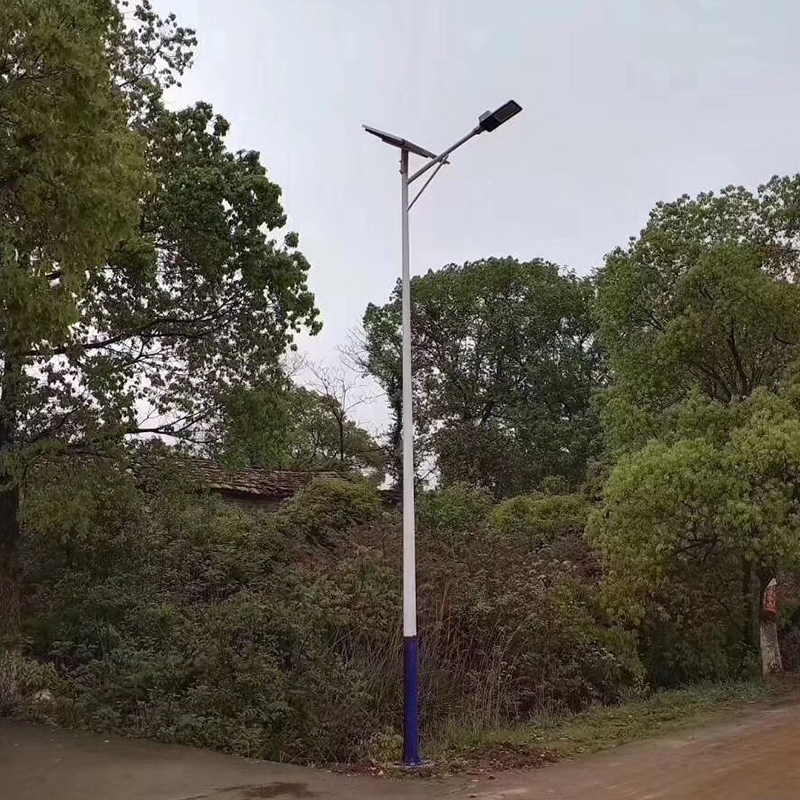 Split Solar Street Light Complete Set Q235 Hot Dip Galvanized Octagonal Pole Outdoor Solar LED Road Lamp