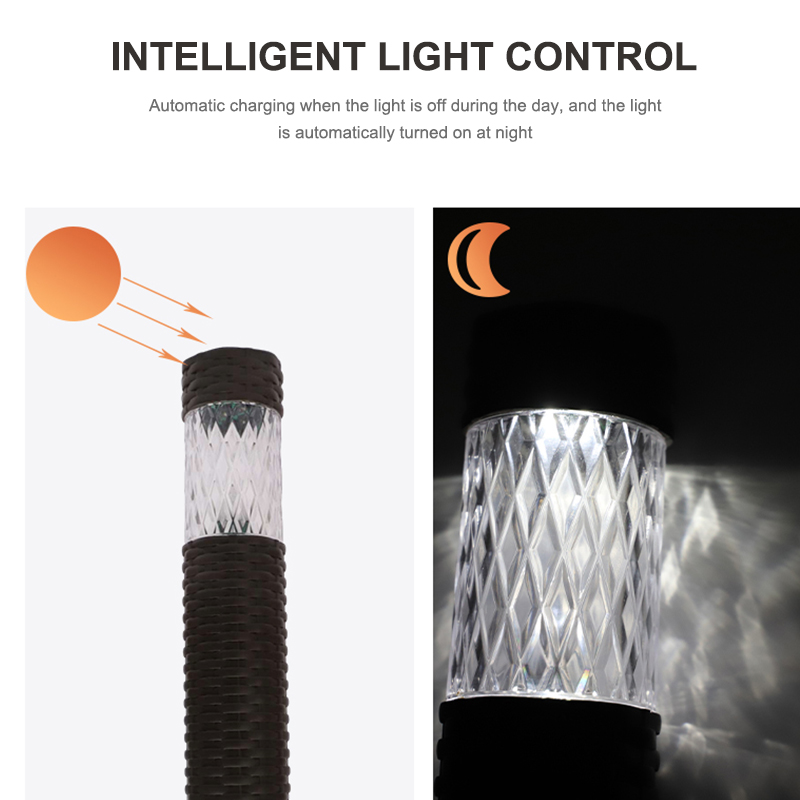 Solar LED Garden Light Outdoor Waterproof IP44 Pathway Lawn Street Lighting Decoration Modern Yard