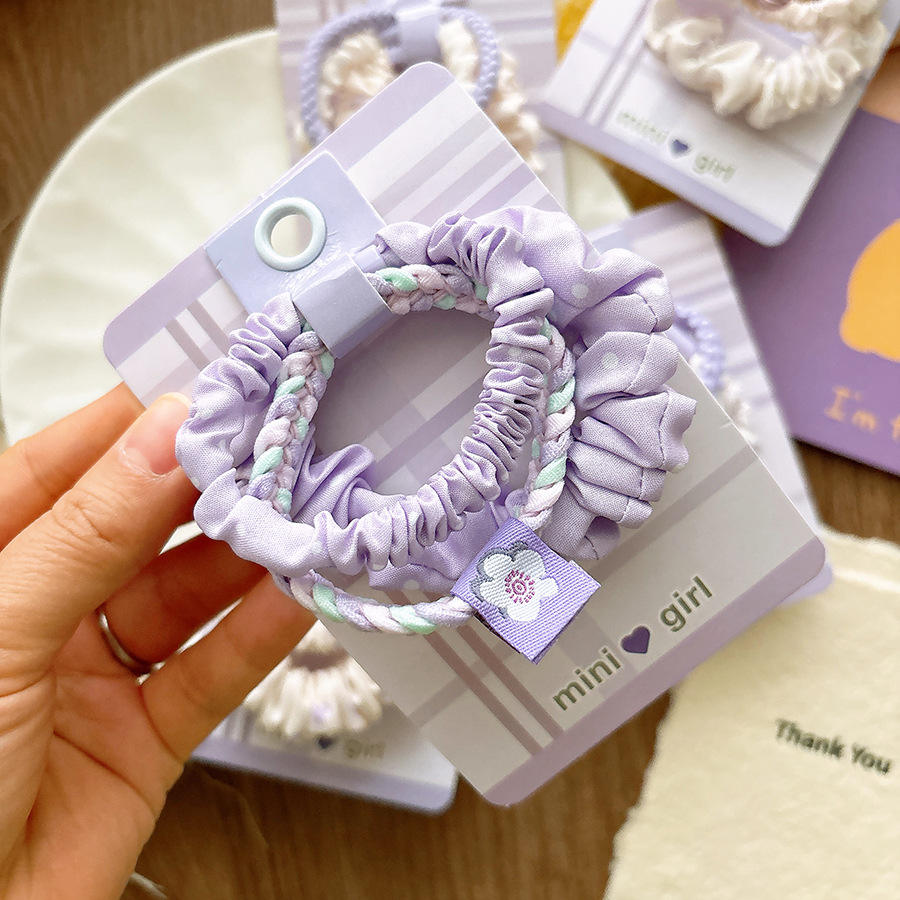 Тканевая заколка «Purple Dream» в корейском стиле