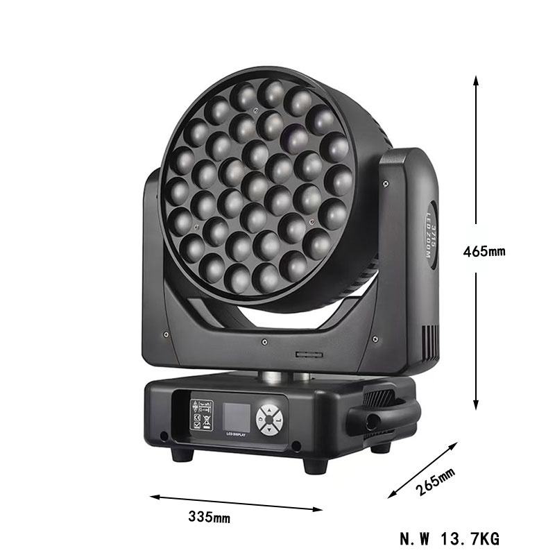 Вращающаяся голова Zoom LED Wash