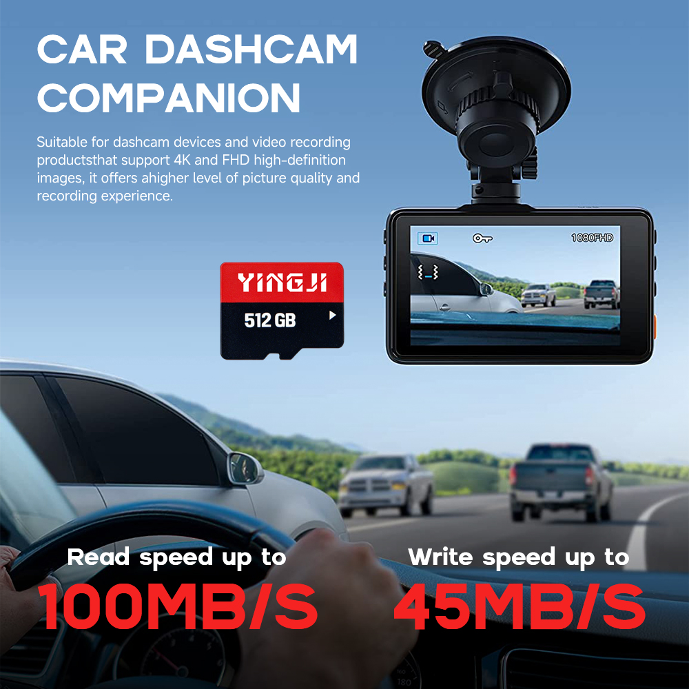 High Speed Memory Card, A1, A2, Class 10, U1, U3, V30, V60, V90 for 4K Video Recording, Surveillance Camera 8GB 16GB 64GB 128GB
