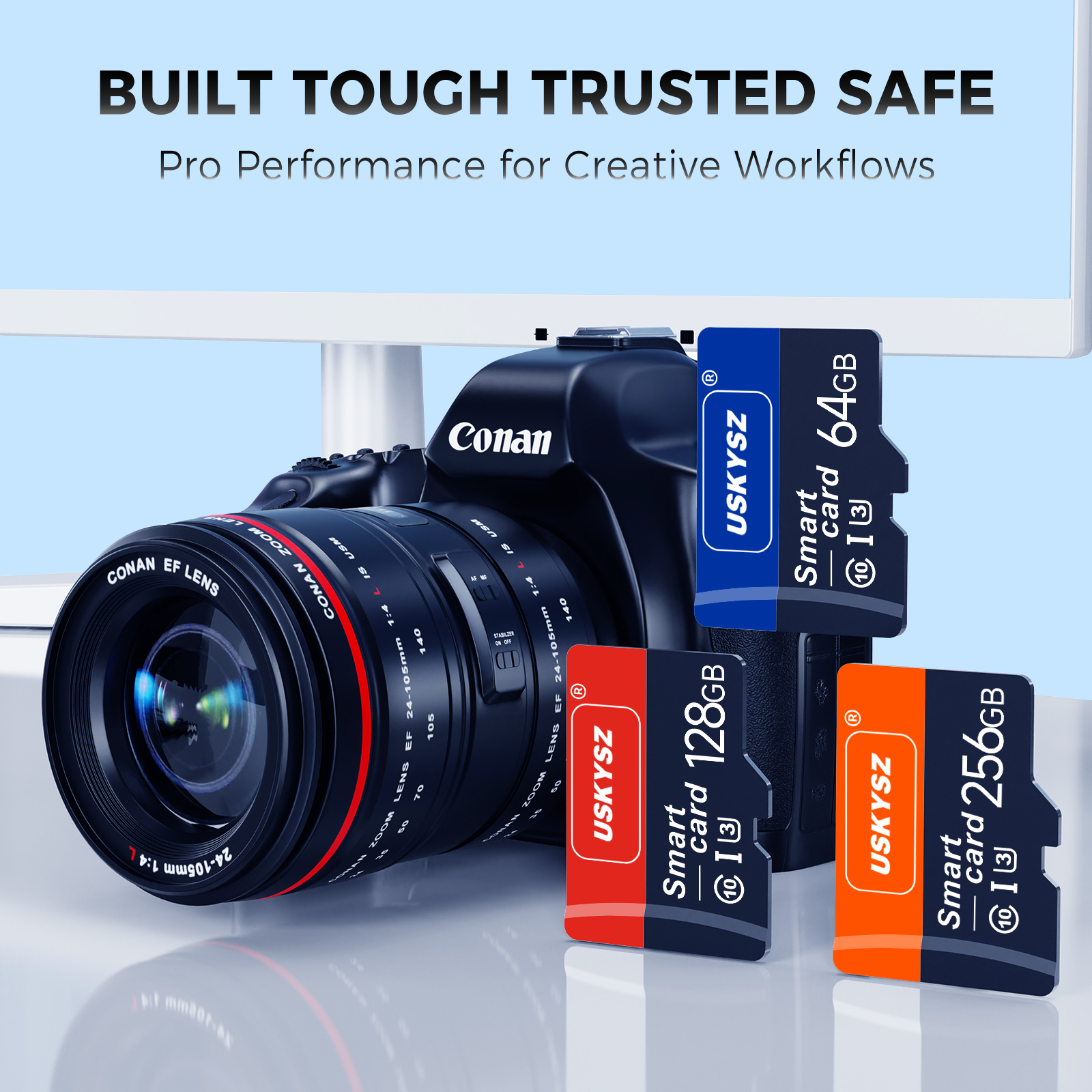 Mini SD Card Adapter Micro Memory Plastic Adapter for Phone Compatibility