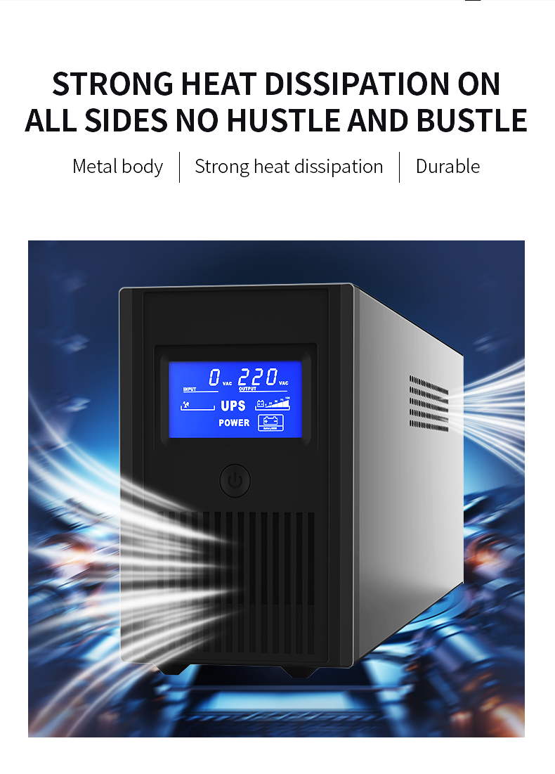 110V/220V 600va 800va 1000va Backup Power Supply Line Interactive UPS with Surge Full Protections