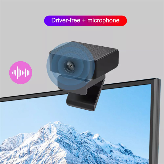 1080P Full HD 360 Face Recognition Spin Web Camera AI Powered Tracking Webcam for Laptop PC Built in Noise Reduction Microphone