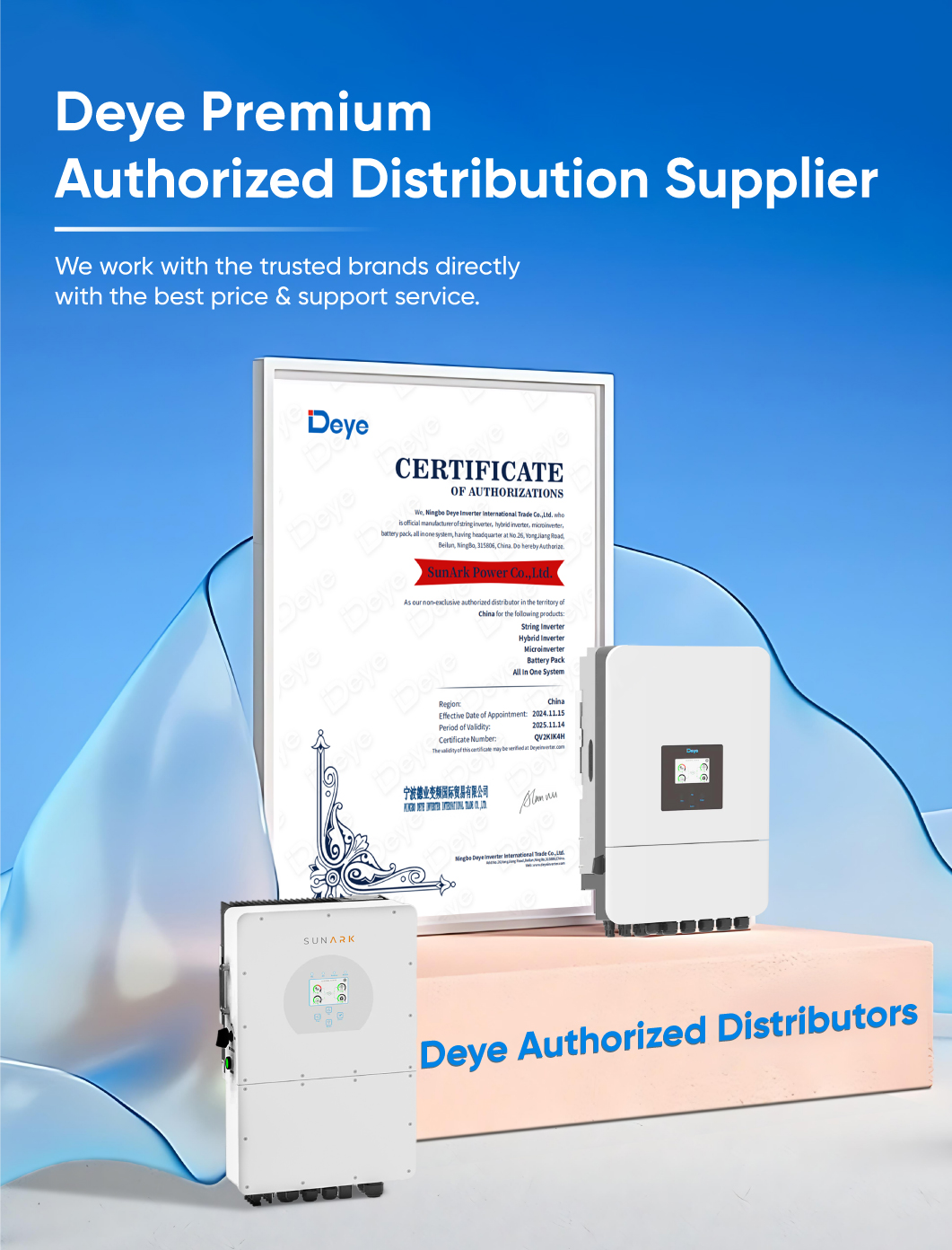 Deye Hybrid Solar Inverter 3 Phase 12Kw 5Kw 6Kw 8Kw 10Kw 16Kw 20Kw Low Voltage DC AC Power Pure Sine Wave Inverters With Mppt