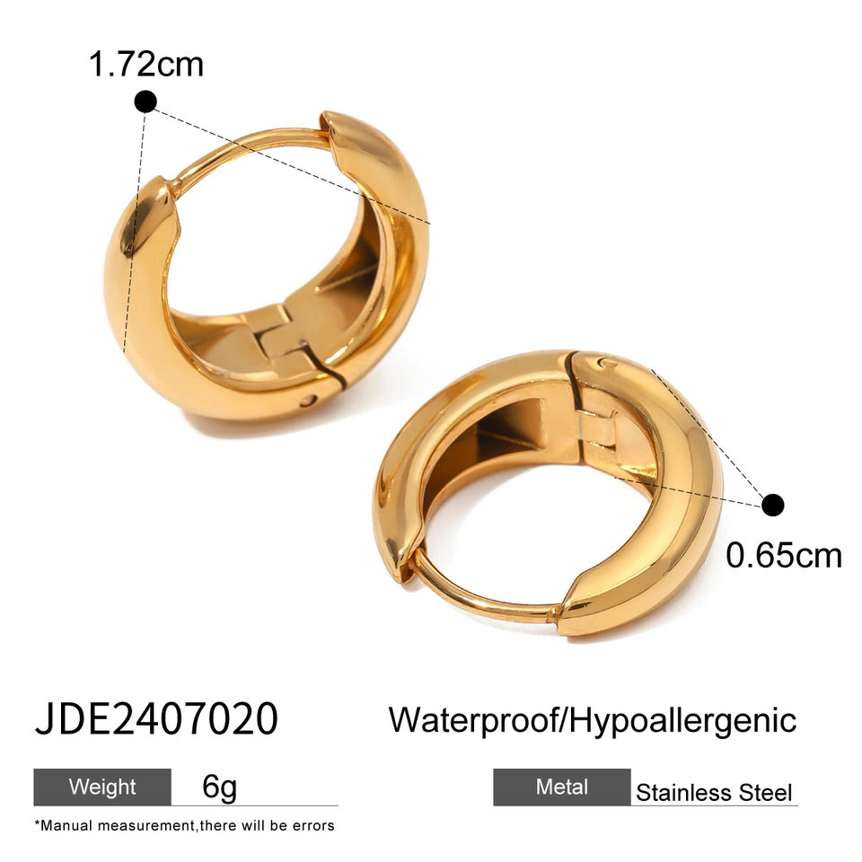 Серьги J-D Jewelry 18K Gold Plated