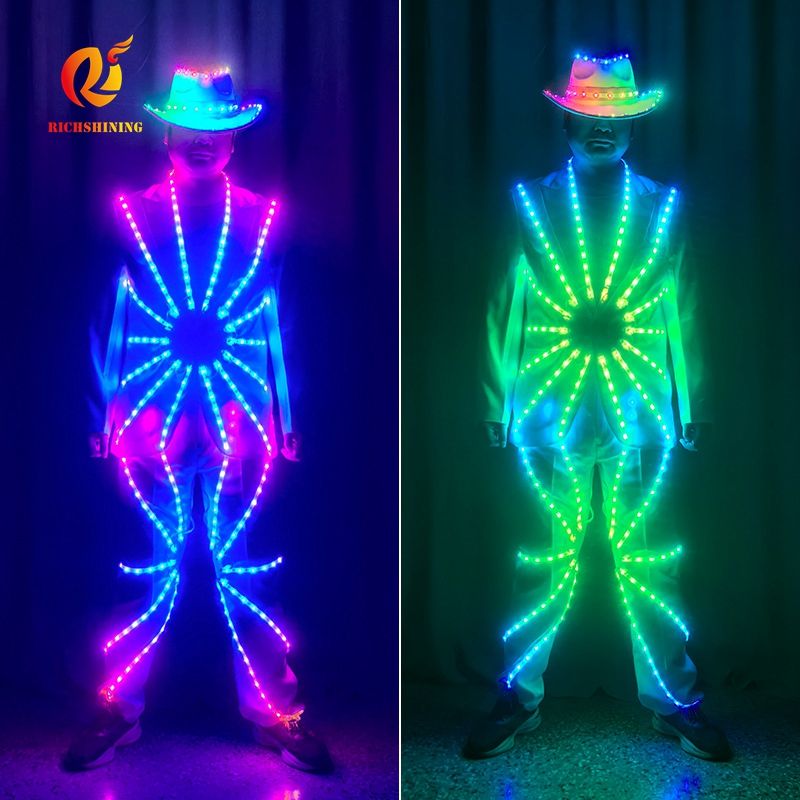 RICHSHINING RGB LED Light Dance Wear