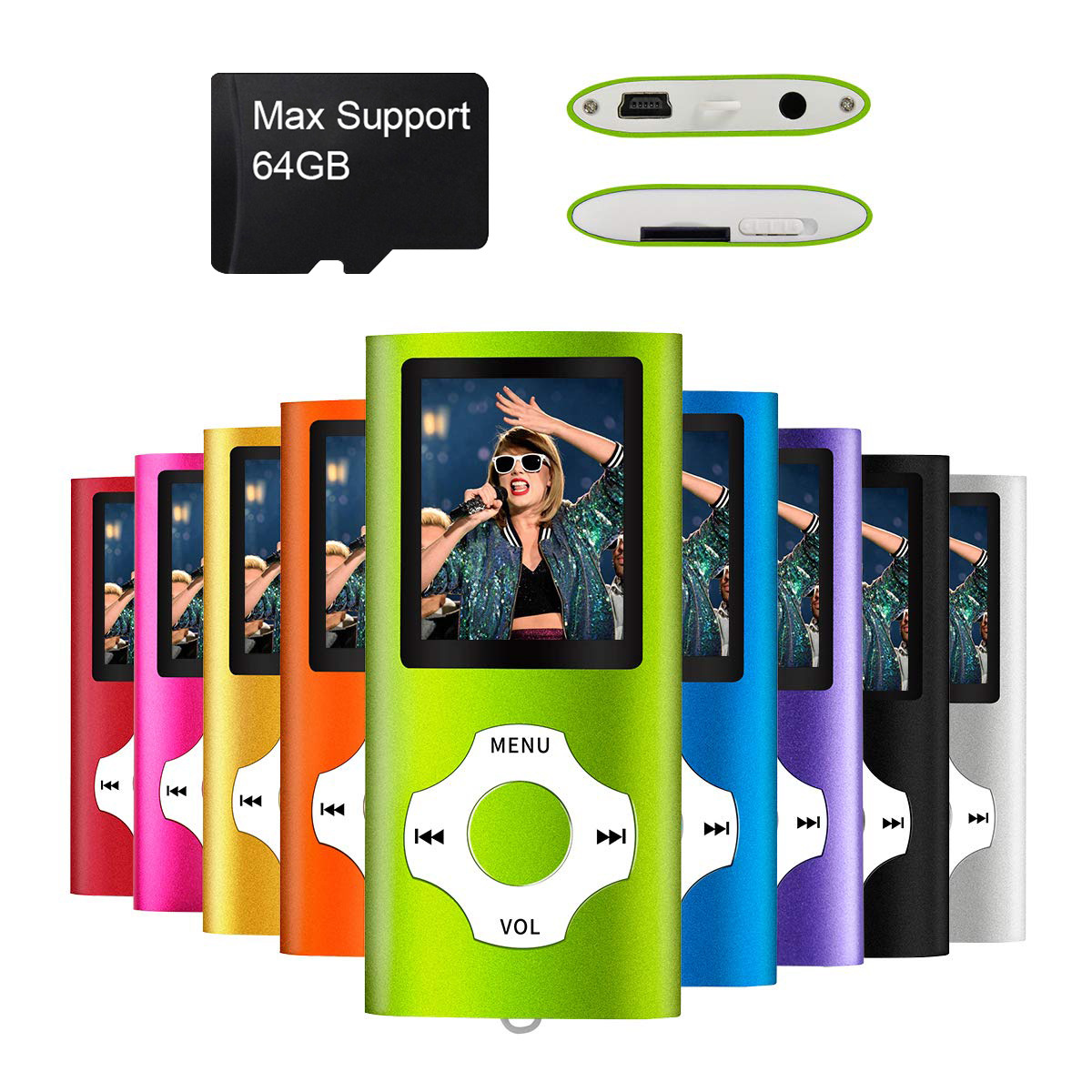 Hot Sell Digital MP4 Player Portable Mini Audio Video Mp4 Music Player with LCD Screen