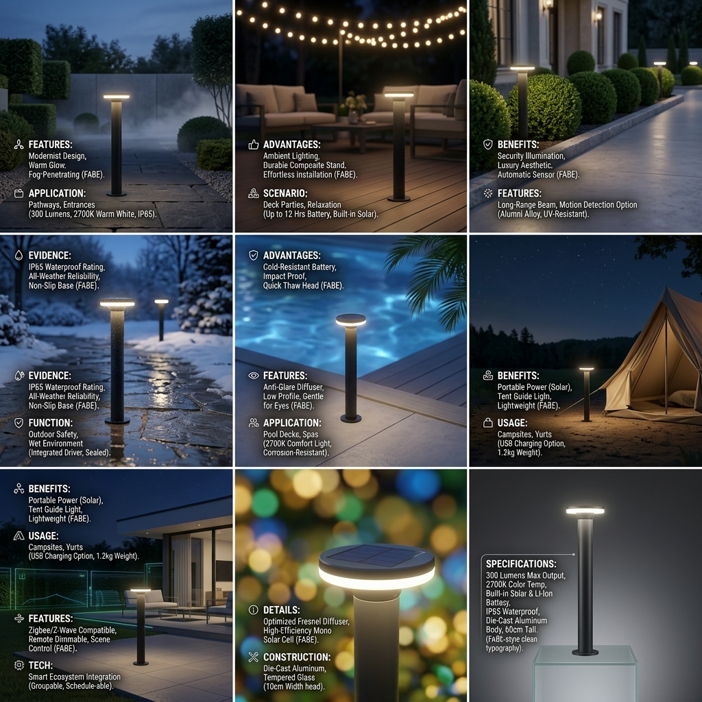 Lawn Outdoor LED IP65 Waterproof Remote Control Modern Aluminum Profile Landscape Floor Lamp Garden Lights