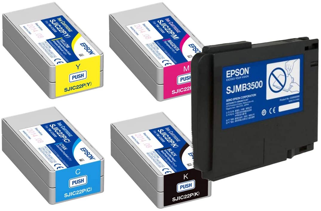 Cheap Low Invest Color Label Printer Epson TM-C3500 ColorWorks C31CD54011 4 Color Printer for Custom Label Printer