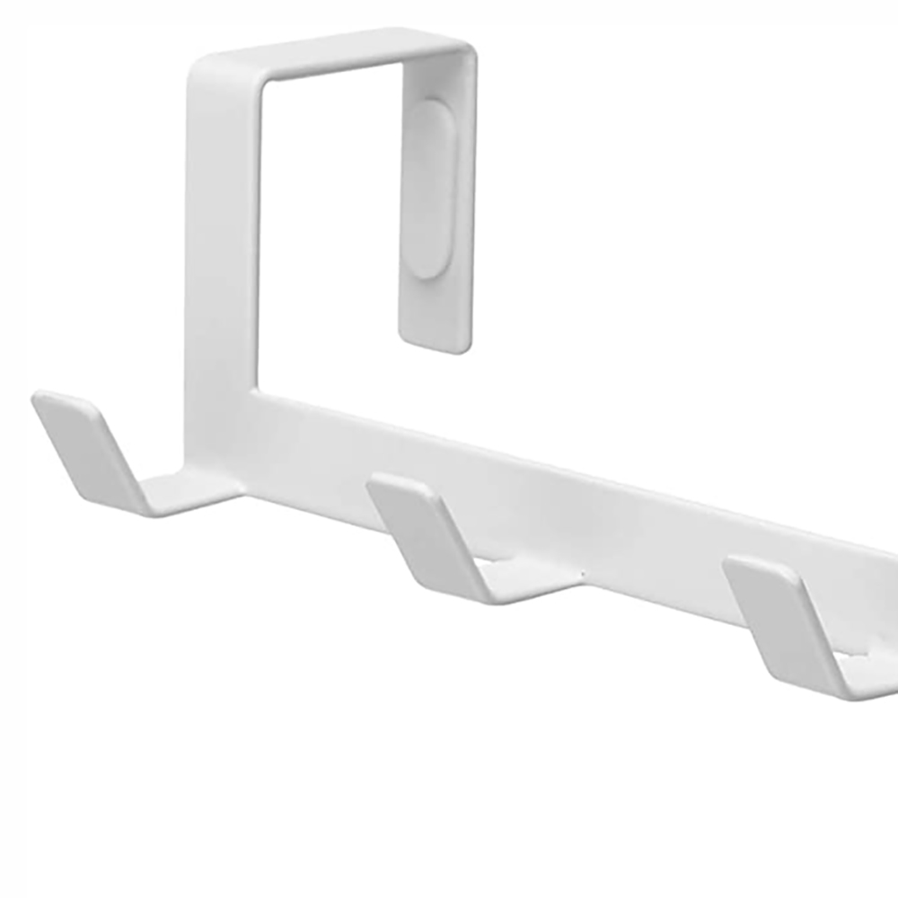 Household Door Hanger Hooks Over the Door Hooks for Hanging Towels Coat Key Hat Purse with 5 Hooks
