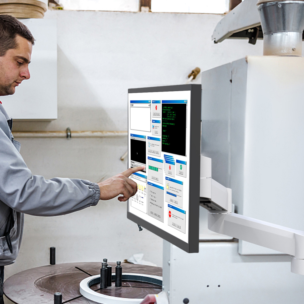 Industrial Vesa Mount Vertical Monitor Arm New PC Wall-Mounted Mechanical Computer Accessory with Excellent Visibility