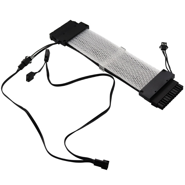 24Pin RGB Desktop Extension Cable for Computer PSU & Motherboard Plastic Desktop Power Cable with 24Pin RGB Connector in Stock
