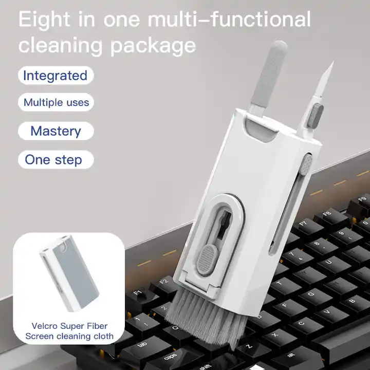 8 in 1 Cleaning Kit 8 in 1 Electronic Keyboard Cleaning Kit With Brush for Computer Camera Headsets