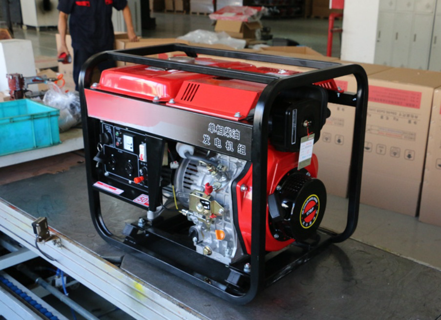 Yhs Fast Delivery 3000W 5000W 6000W 9000W 220V Open Type Small Electric Power Portable Power Diesel Generators for Home