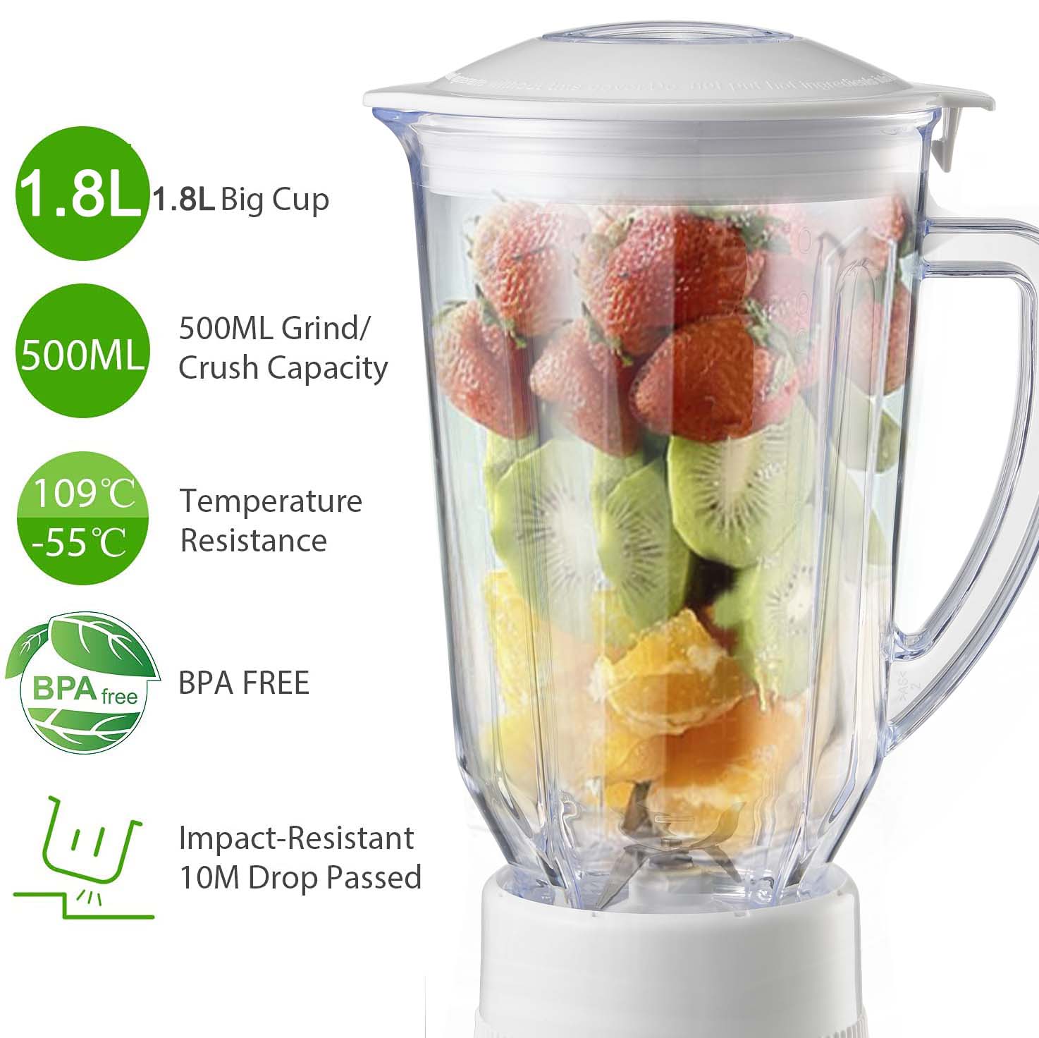 Quality Blender Electric Juicer Blender Mixer Grinder Blender Machine Food Processor With Chopper for Home