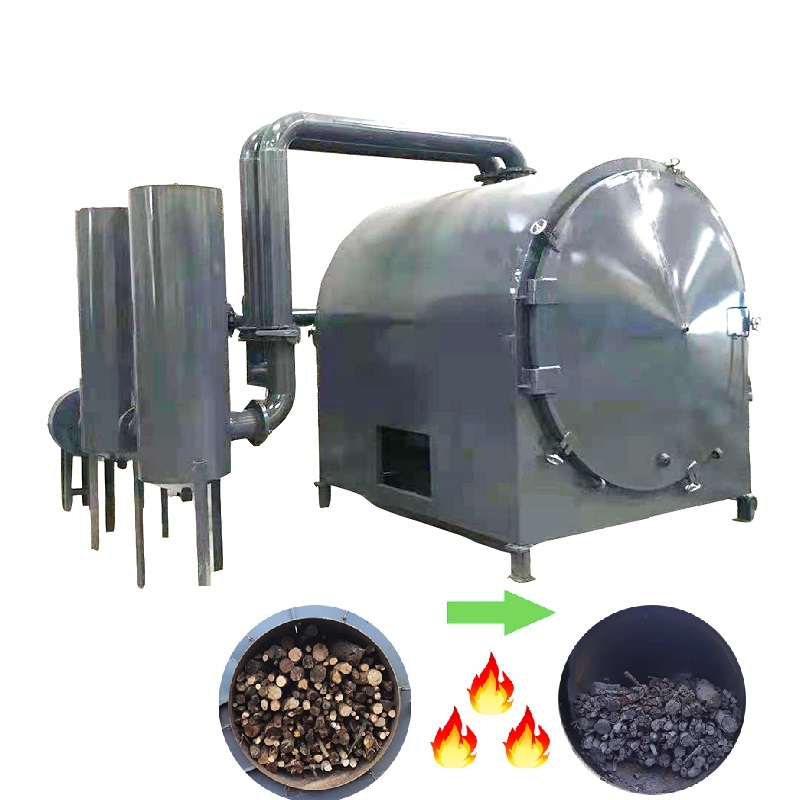 HighCapacity Charcoal Making Machines Pyrolysis KilnsFor WoodBambooCoconut ShelAgricultural Waste Includes