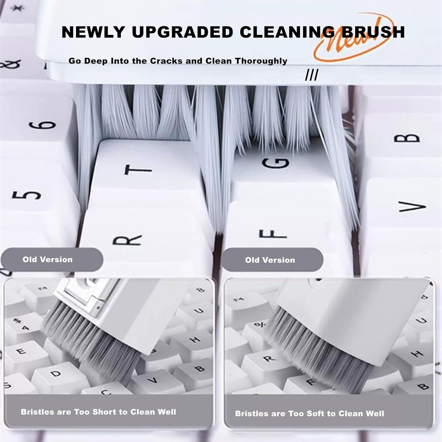 Keyboard Cleaning Kit 10-in-1 Laptop Cleaner Multi-Function PC Cleaner Kit Screen Dust Brush Computer Screen Cleaning Brush Tool