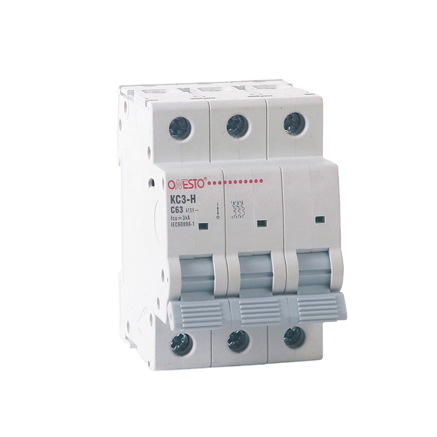 Onesto MINI Circuit Breaker 4 Pole 415V Thermal Magnetic Circuit Breaker 10A 16A 20A 25A 32A 40A 50A 63A MCB Breaker