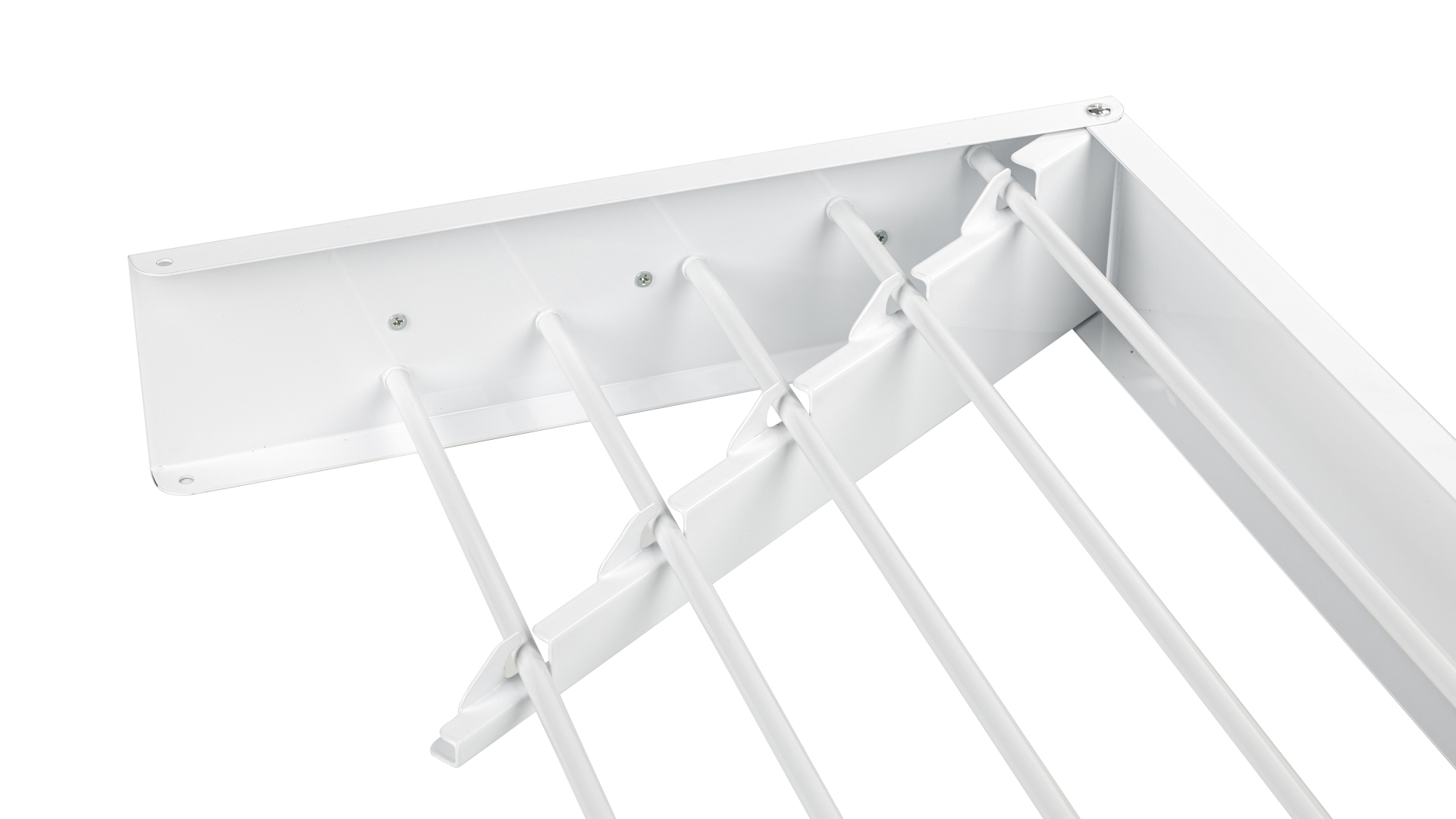 Dual-Purpose 100cm 6rods Round Hooks  Metal Hangers 1.2mm Thick for Clothes Drying in Bathroom Balcony Bedroom or Living Room