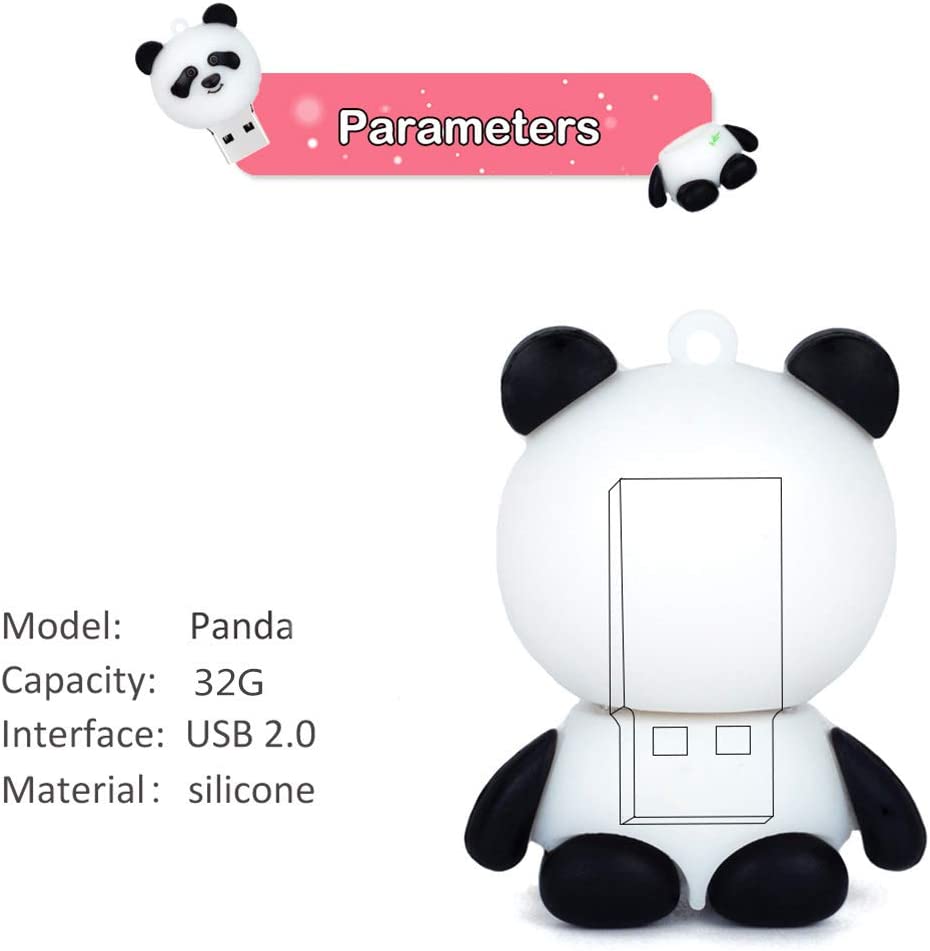 Gitra New USB2.0 Customized Shape Rubber Panda USB Flash Drive Bespoke 3D USB Stick 1gb/2gb/4gb/ 8gb /16gb