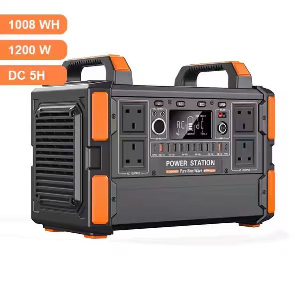 Portable Power Station & Solar Generator 6000W LiFePO4 Battery Pure Sine Wave Jump Starter for Car & RV