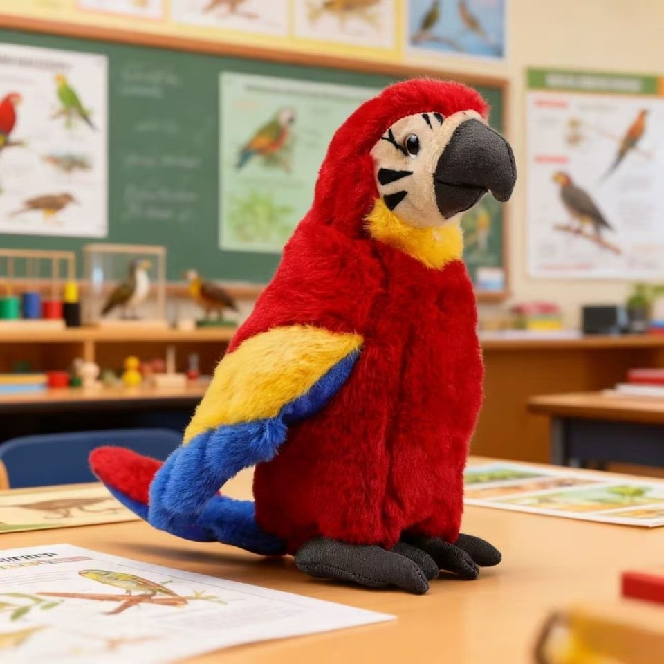 Реалистичная мягкая игрушка «Попугай» (Lifelike Parrot)