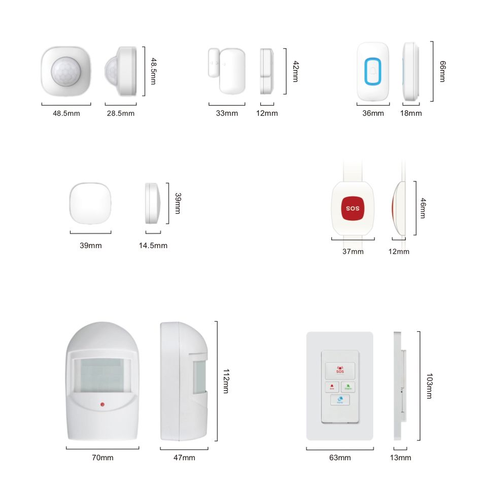 Система безопасности Smart Home (8 предметов)
