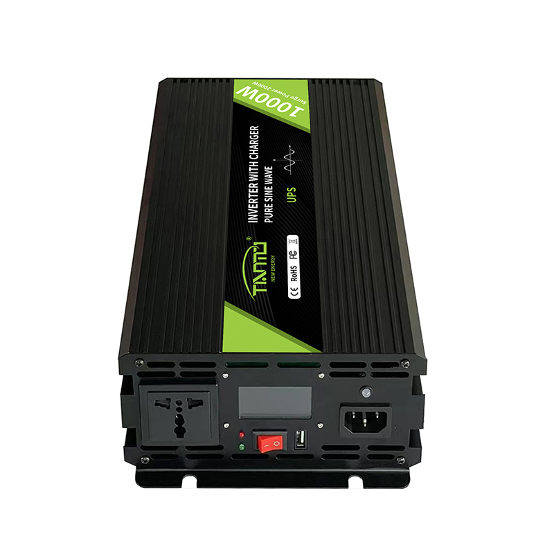 Tianmo DC12V 24V AC220V 120V 1000W Pure Sine Wave UPS Inverter with Built-in Battery Charger