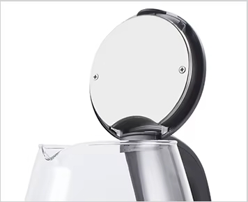 Factory Hot Sale High Borosilicate Glass 1500W Electric Kettle Automatic Power Off Suitable for Kitchen Office