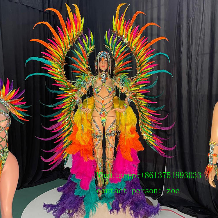 Customized Feather Stage Wear Samba Paradise