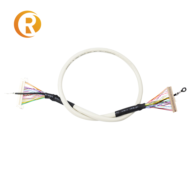 Lvds Cable Assembly with Twisted Pair and Shielded Jst Hit 2pin Connector Wire Harness for Computer Applications