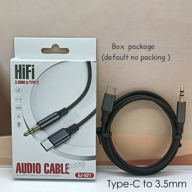 3.5mm In-car Aux Braided Audio Cable 1m  Suitable for  Apple Mobile Phones Digital Audio Cable