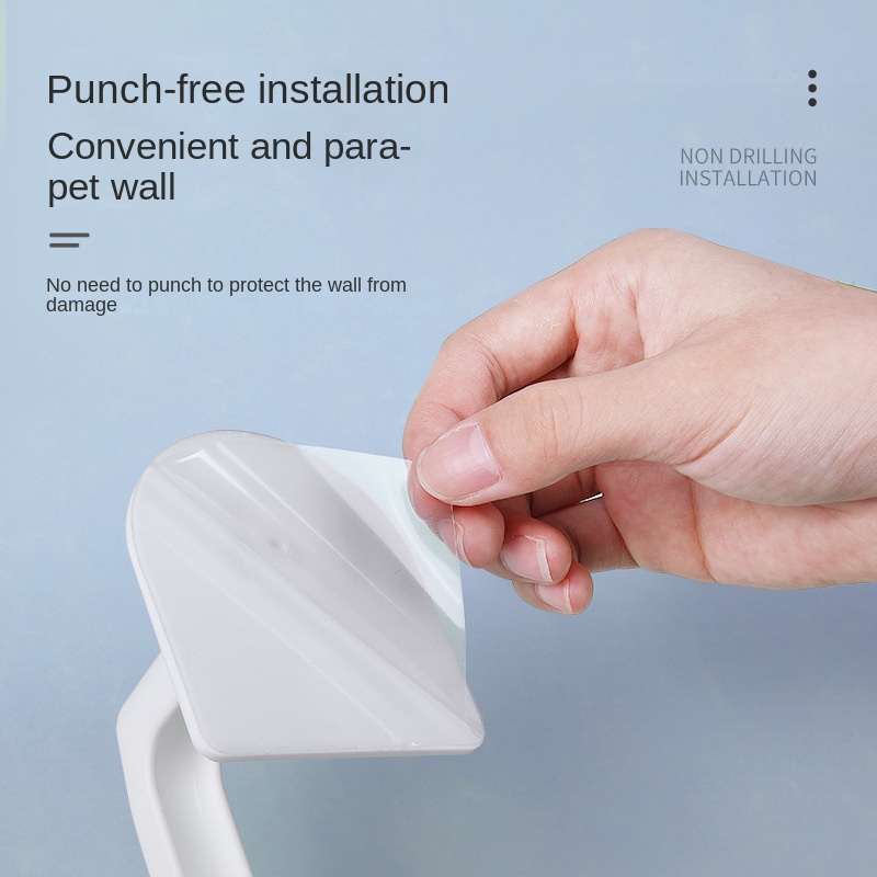 Wei Jian Large Non-Perforated Kitchen & Bathroom Bedroom PP Plastic Strong Adhesive Hook Wholesale