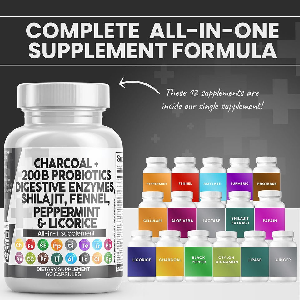 Детокс-комплекс: Уголь и Мумиё (Activated Charcoal Shilajit)