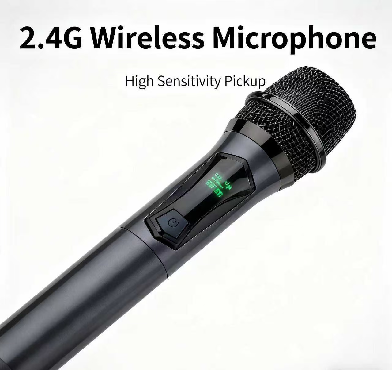 U8 Wireless Dynamic Microphone System with Rechargeable Battery, 50Hz-18kHz Frequency Response for Karaoke Live Streaming