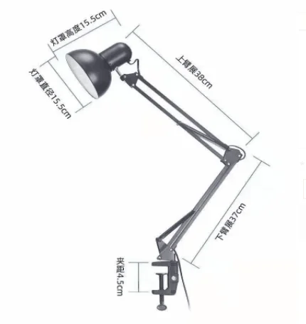 Flexible Led Desk Lamp Collapseable Careful LED Table Lamp Metal Architect Adjustable Folding Reading Light