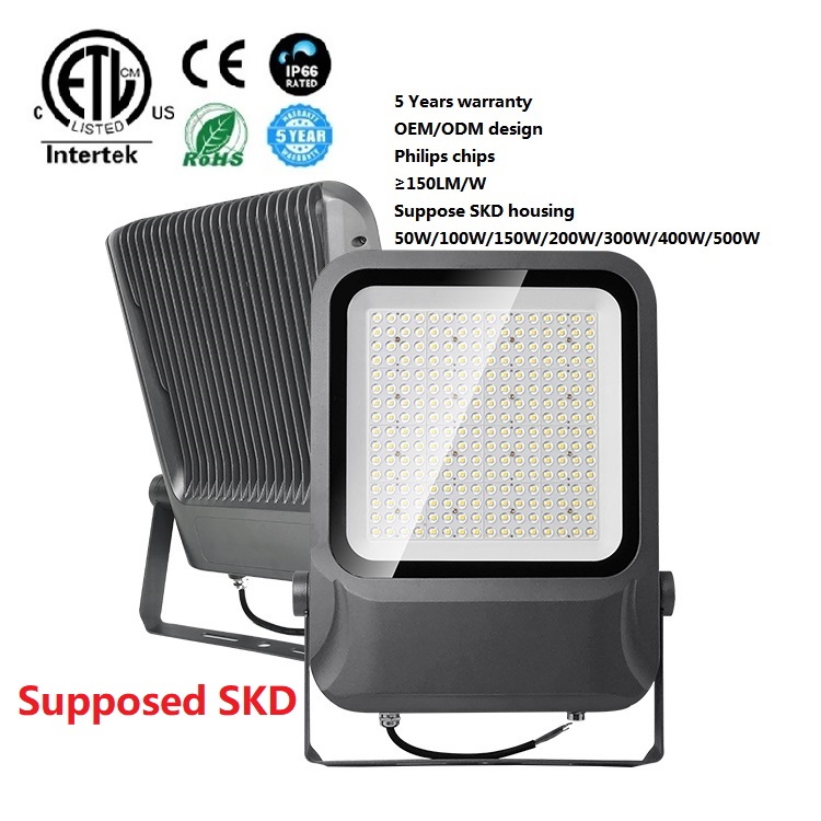 5 Years Warranty Floodlight 300W 400W High Power Anti Glaring Outdoor Spotlight Tunnel Sport Stadium LED Flood Light