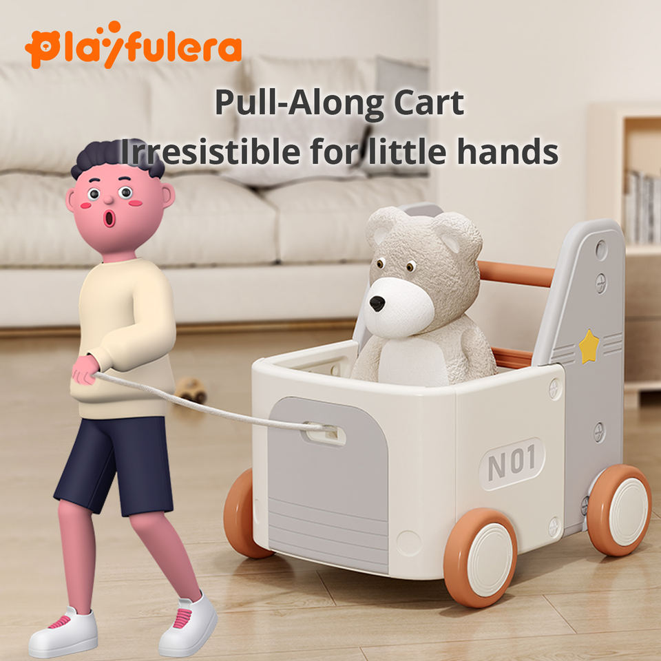 Детский грузовик-каталка из ПНД (HDPE) в мультяшном стиле