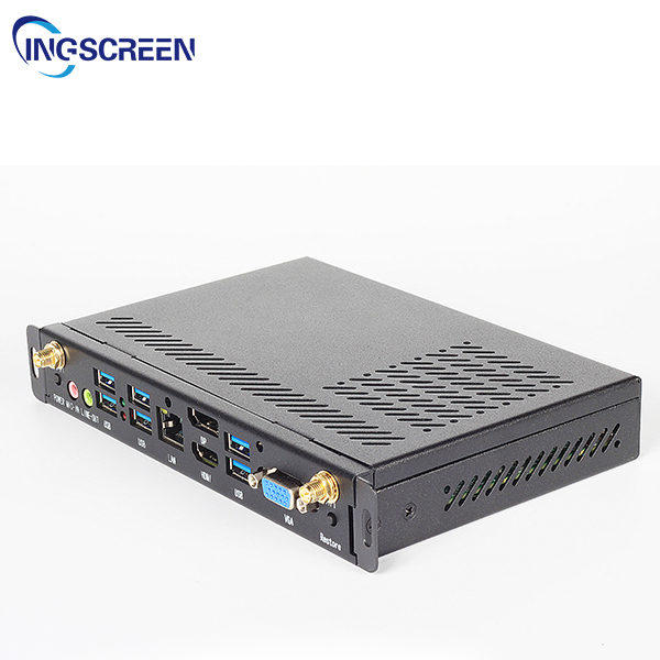 INGSCREEN Mini Desktop PC Win10 I3/I5/I7 10500 CPU Core Video Memory SSD Hard Drive AU/US Plug for Office Touch Panel