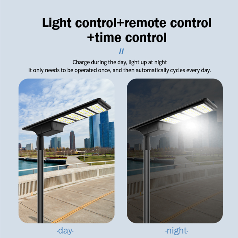 Factory Wholesale Integrated Solar Street Lamp Motion Sensor Outdoor Waterproof LED Light IP65 Rating for Road Application